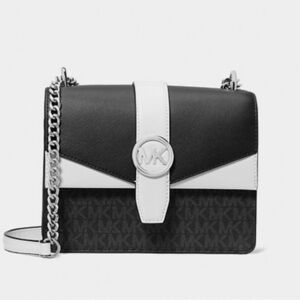 Michael Michael Kors Small Color-block Signature Logo Crossbody Bag $498.00 NWT